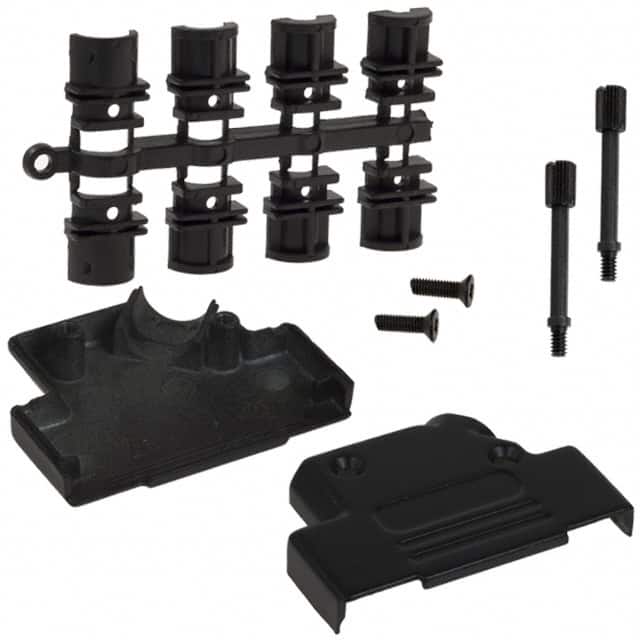 971-025-040-011 NorComp Inc.  Capots de connecteurs D-Sub en forme de D